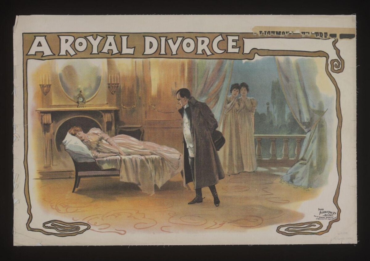 A Royal Divorce Vintage Theater Poster