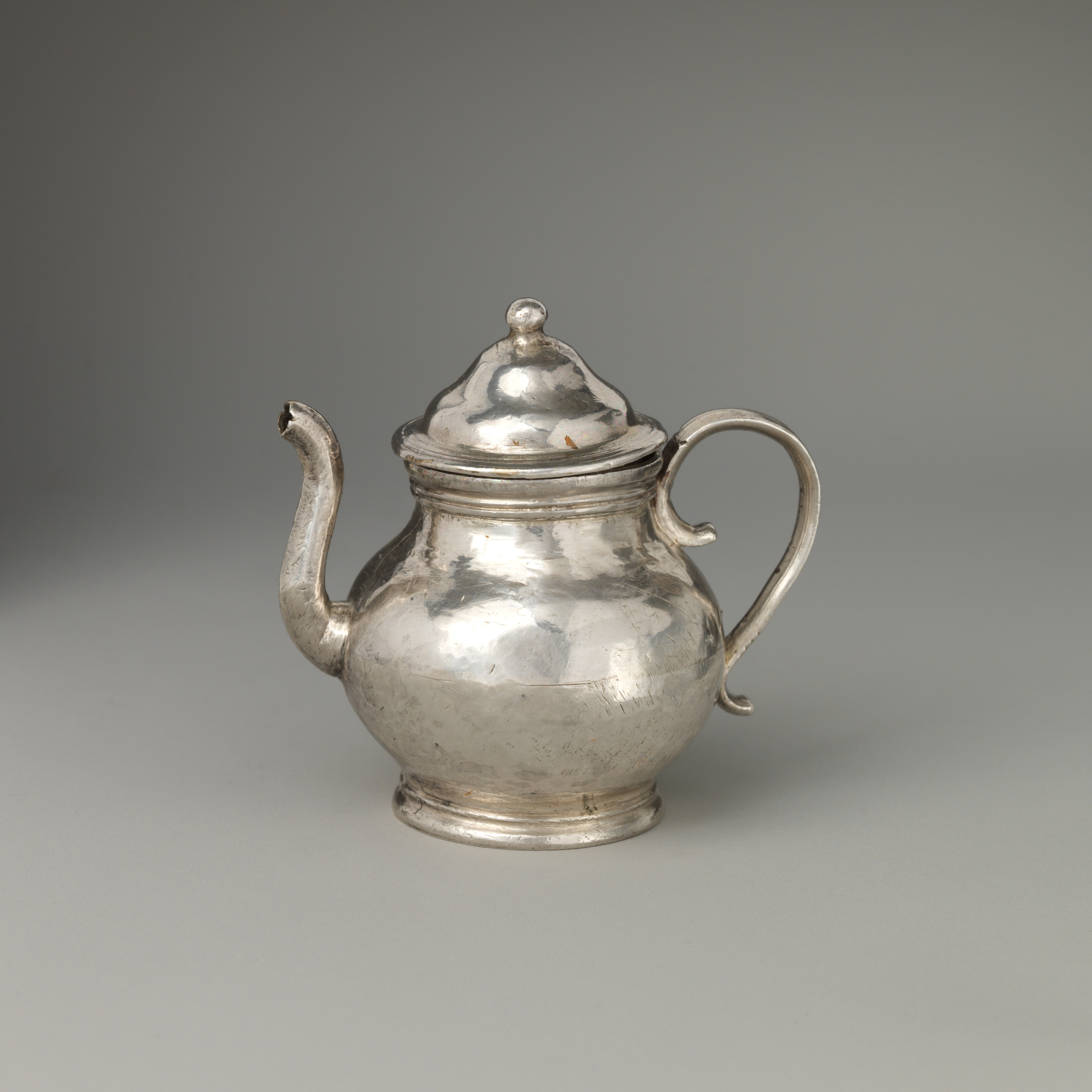 Antique Small Silver Teapot