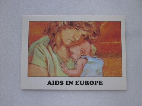 AIDS In Europe Awareness Postcard