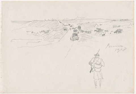 1918 Peronne Military Sketch