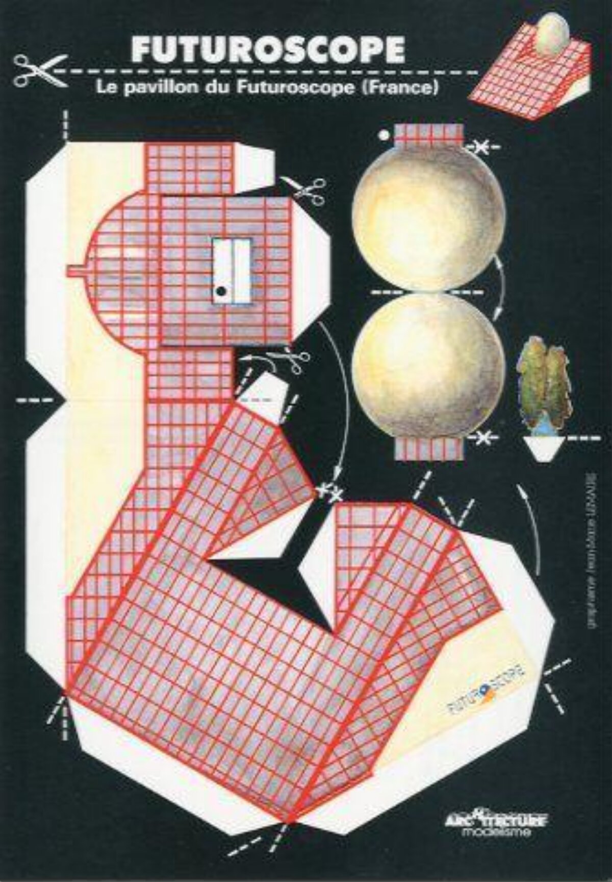 Futuroscope Pavilion Paper Craft Template