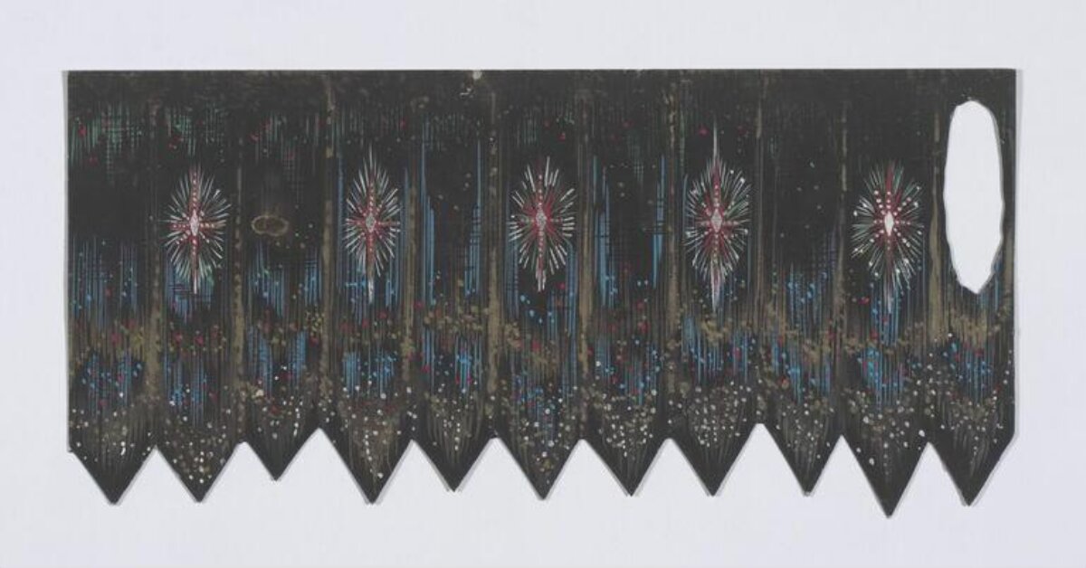 Painted Starburst Decorative Banner