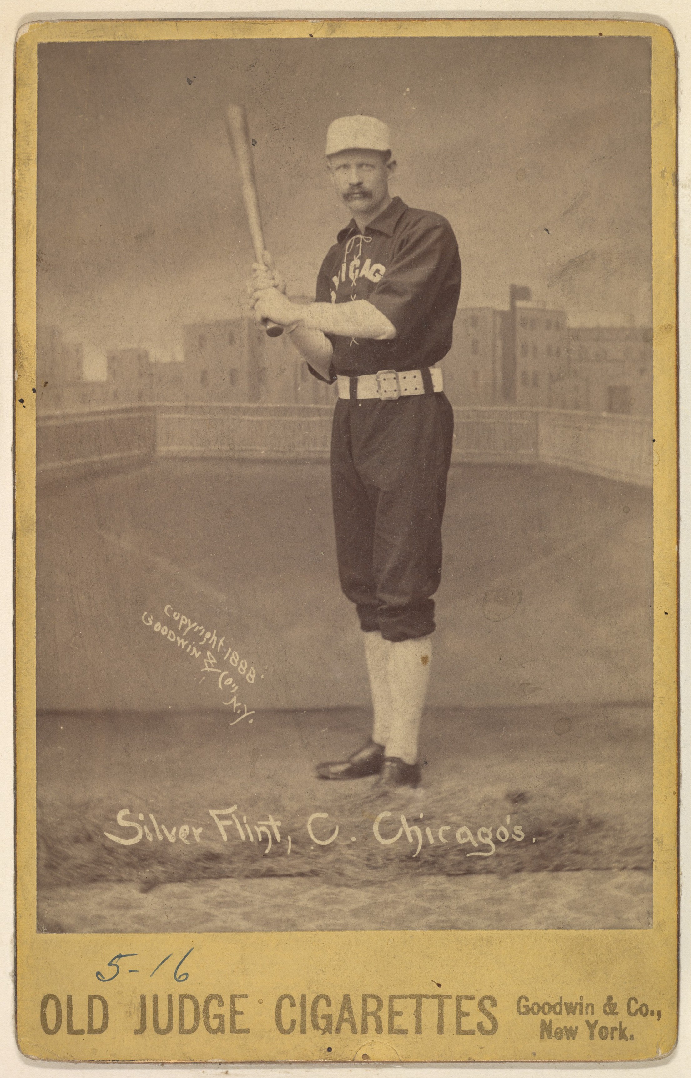 1888 Silver Flint Baseball Card