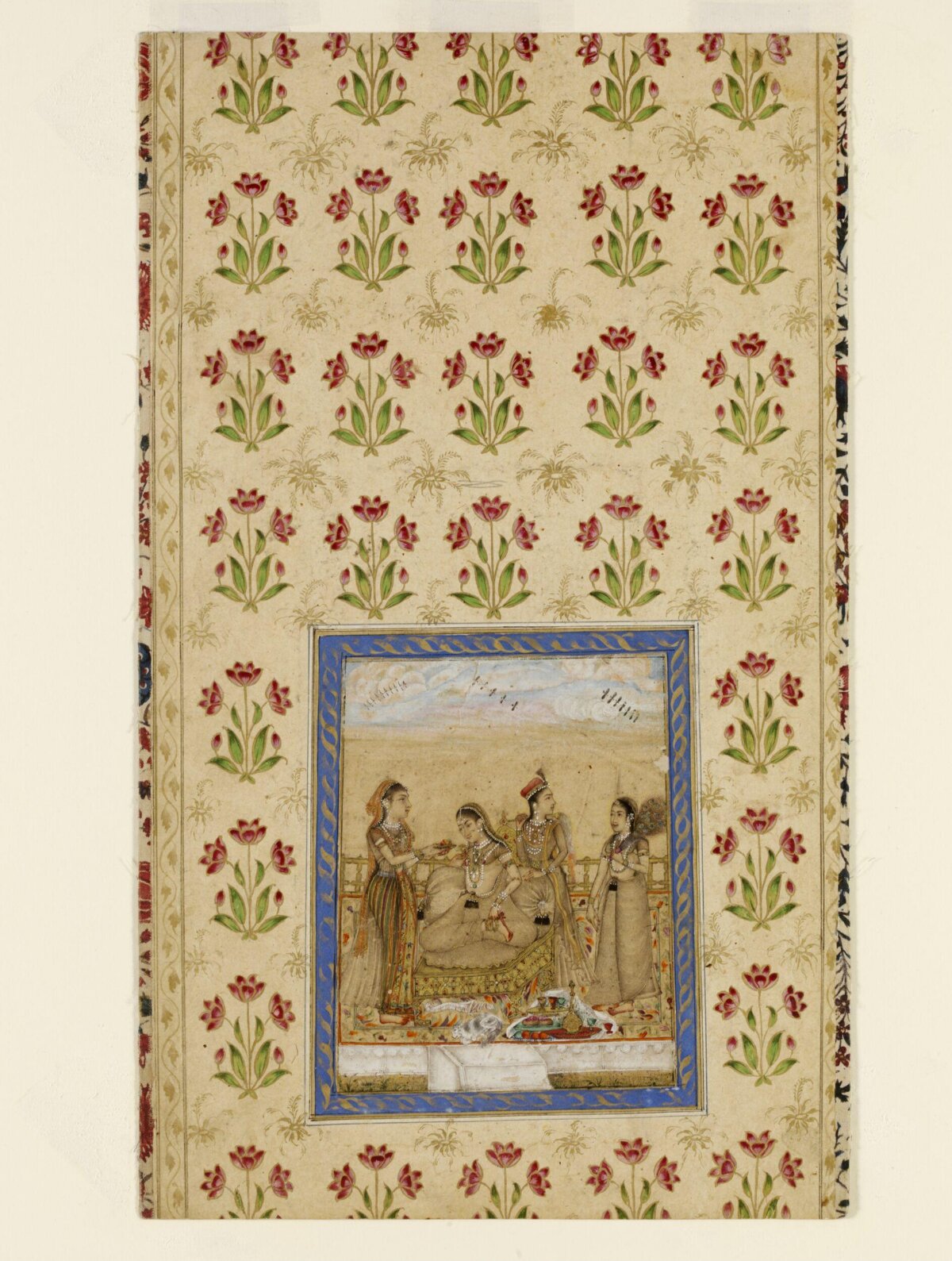Mughal Court Ladies Miniature Painting