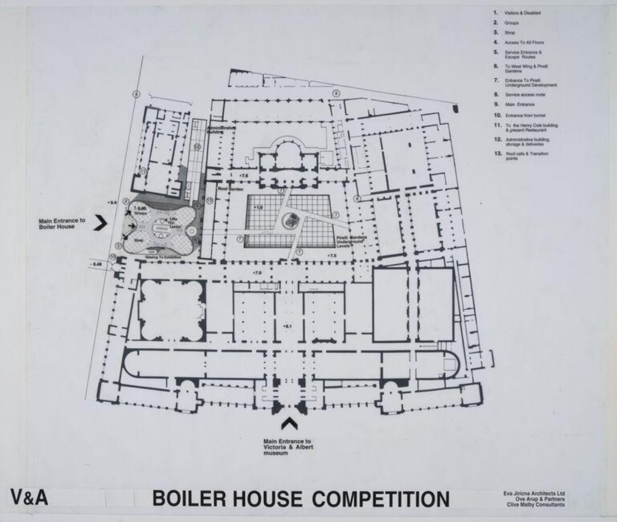 V&A Boiler House Competition Floor Plan