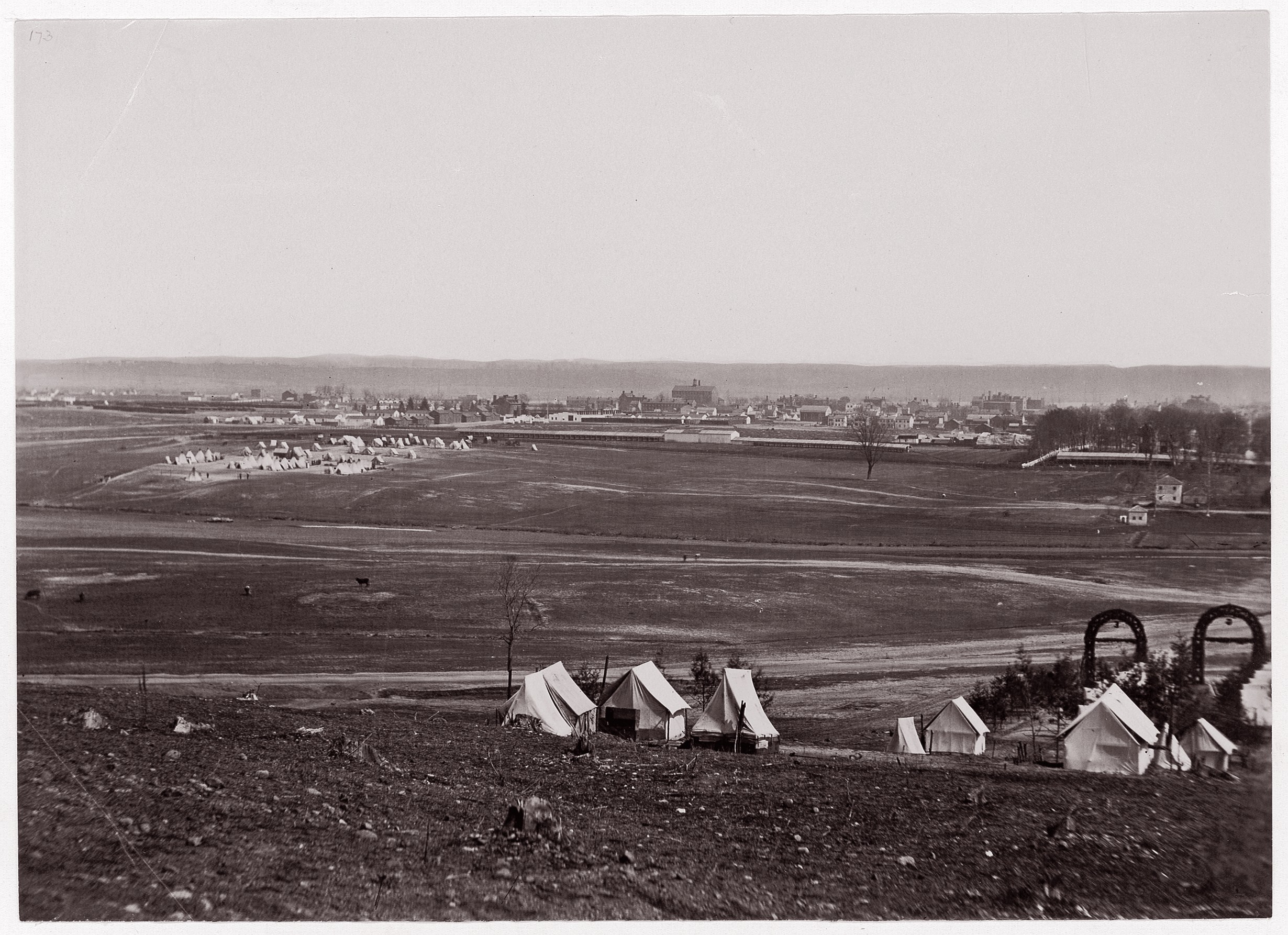Vintage Military Camp Panorama