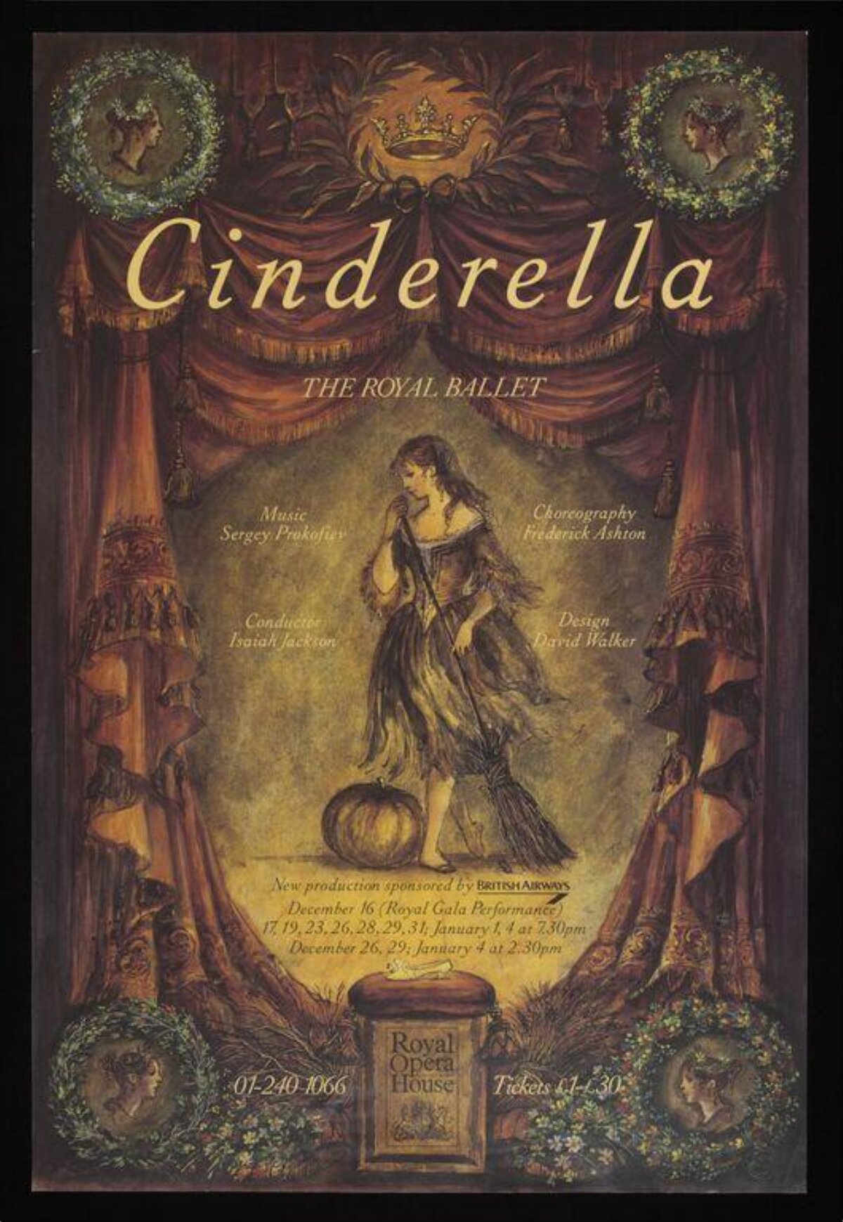 Royal Ballet Cinderella Performance Poster