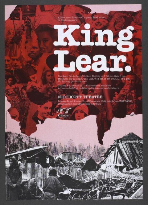 King Lear Theatre Production Poster