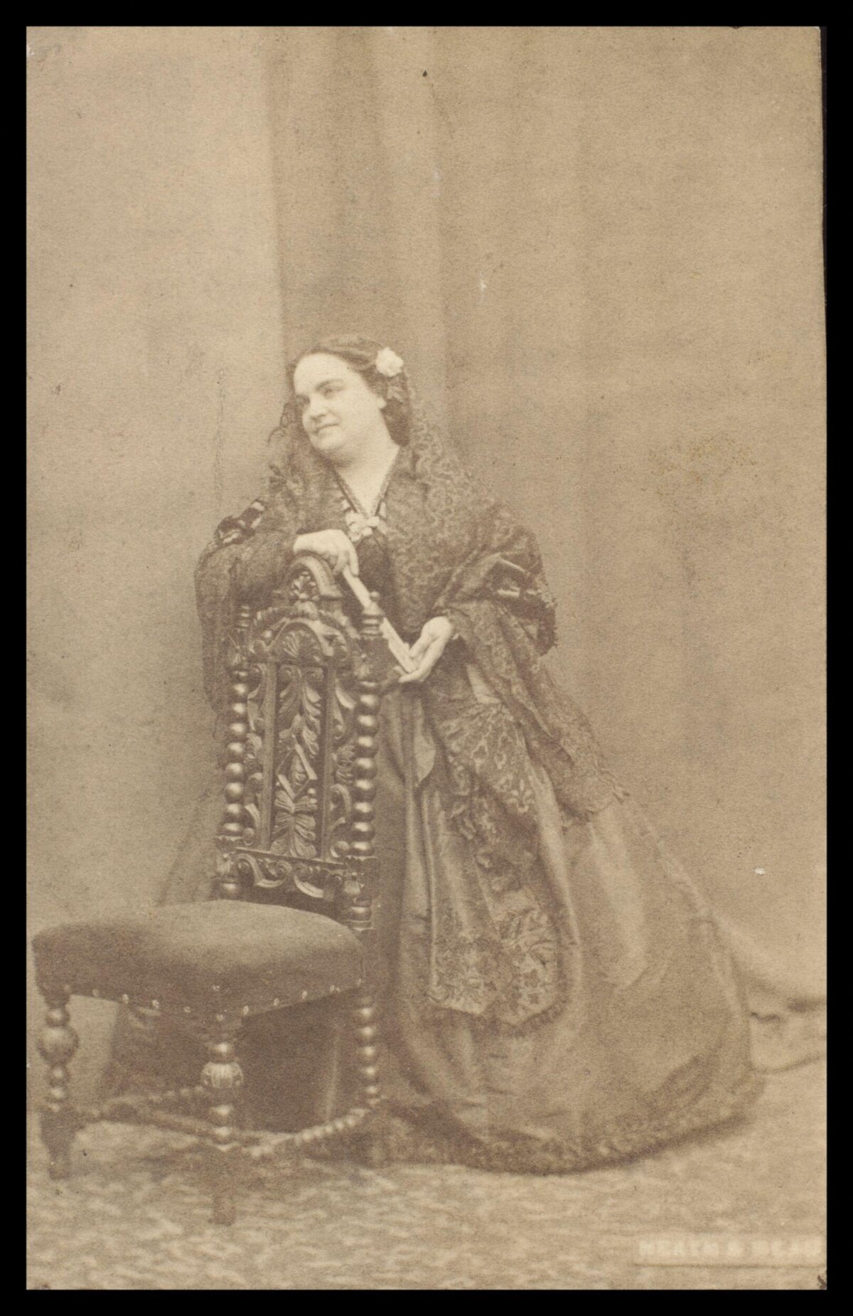 Victorian Woman Studio Portrait