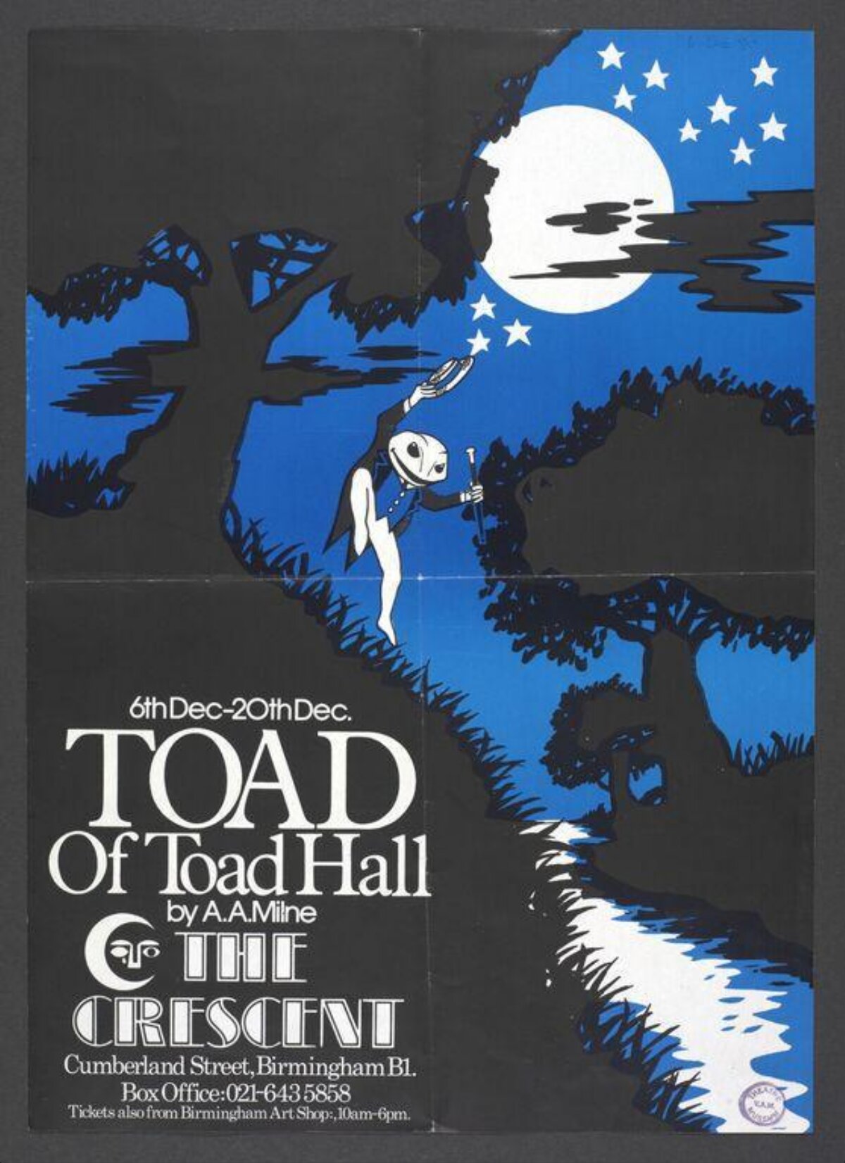 Toad of Toad Hall Play Poster