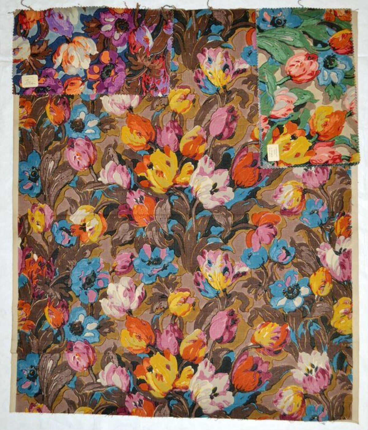 Vintage Floral Printed Fabric Swatches