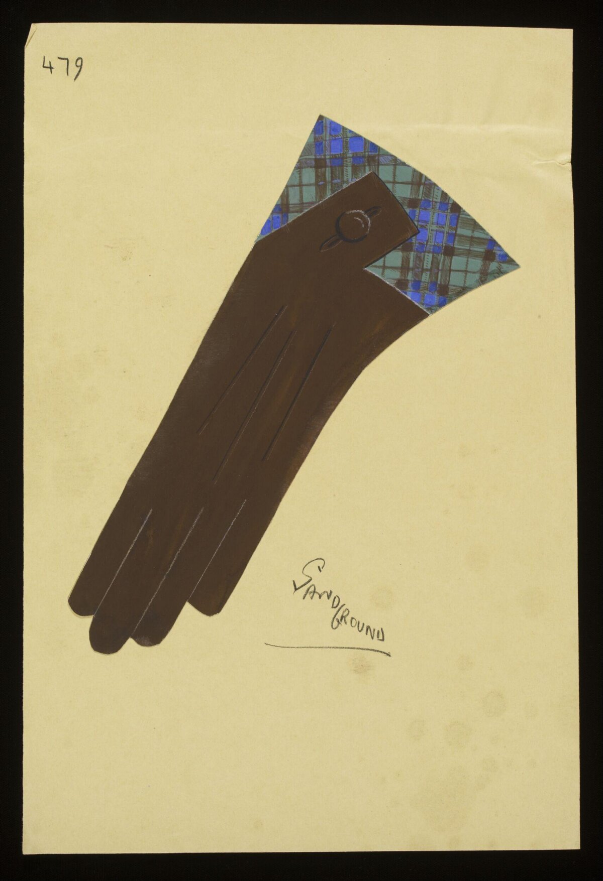 Vintage Sleeve Fashion Design Sketch