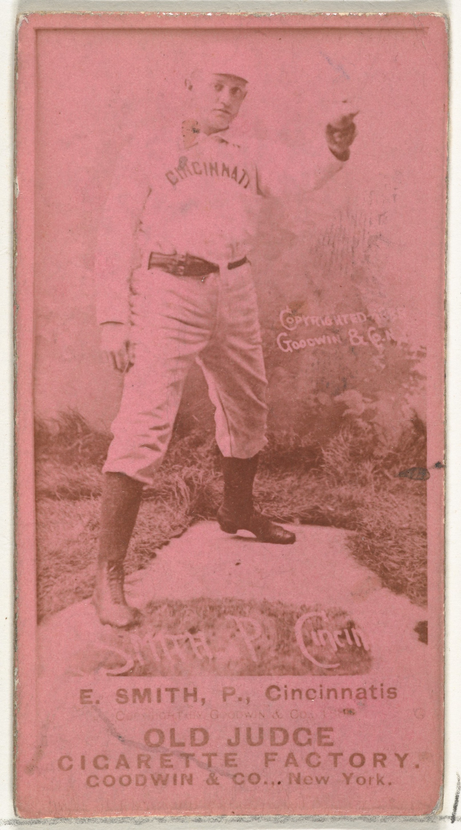 Vintage Old Judge Cincinnati Baseball Card