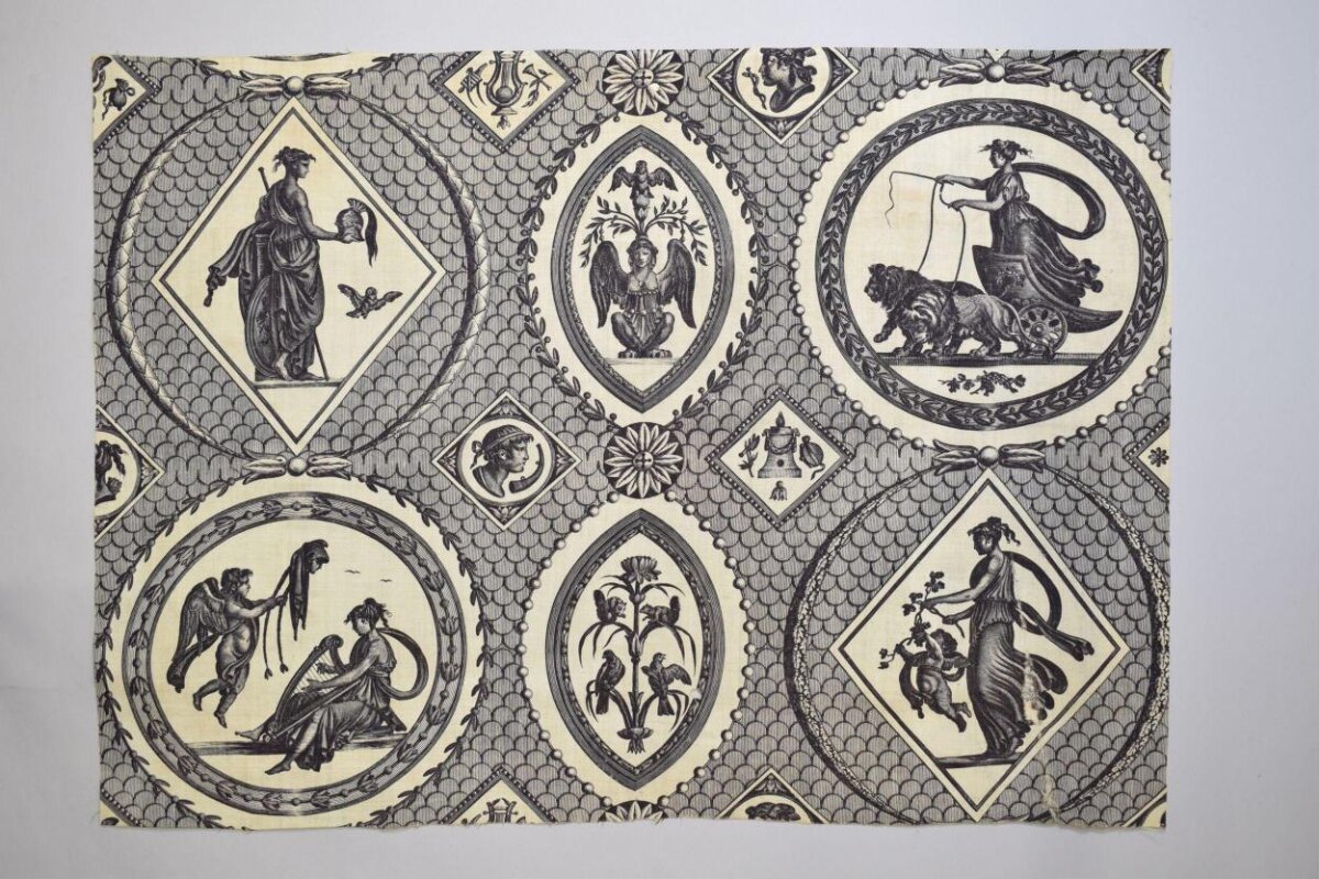 Neoclassical Mythology Printed Textile