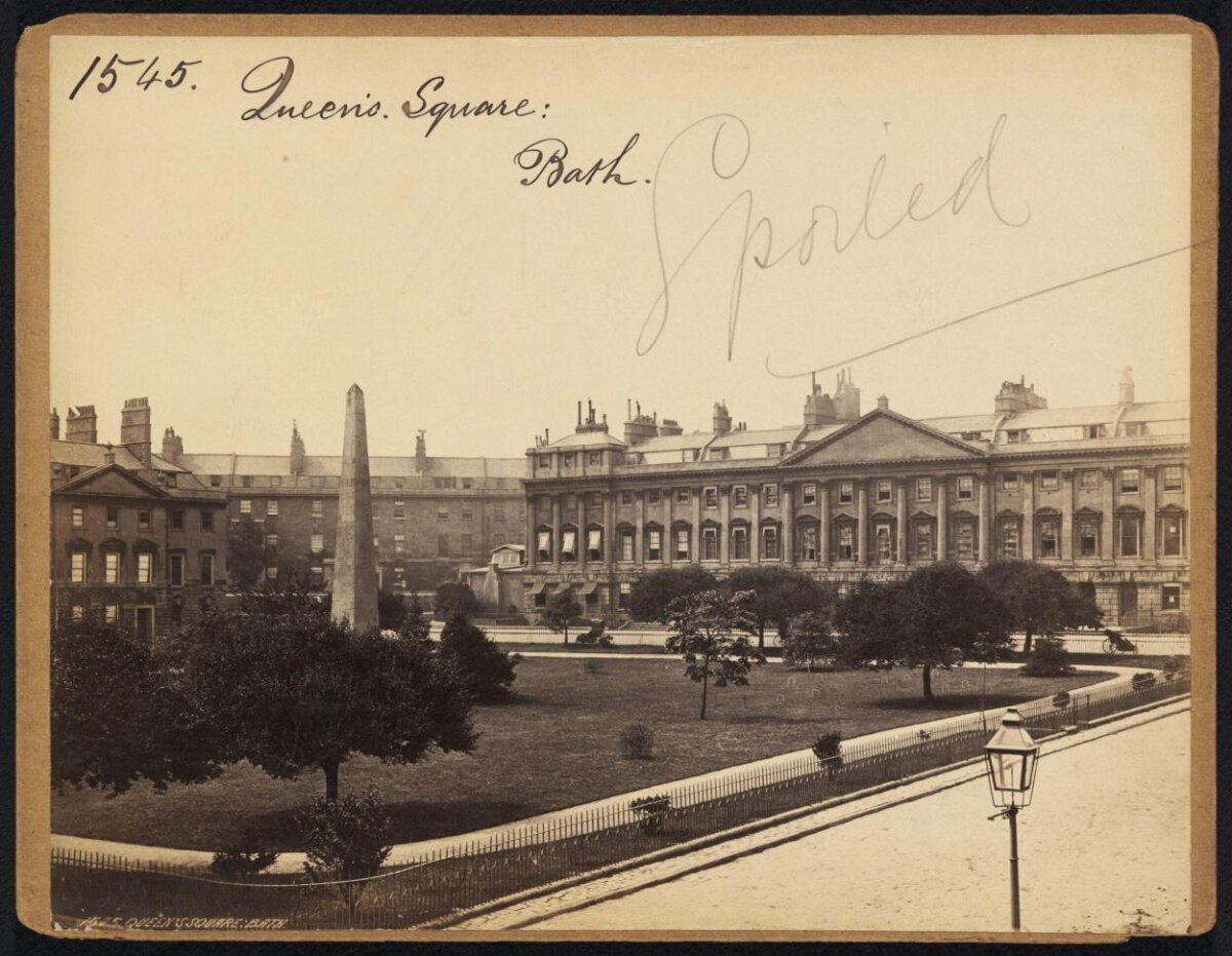 Vintage View of Queen Square Bath