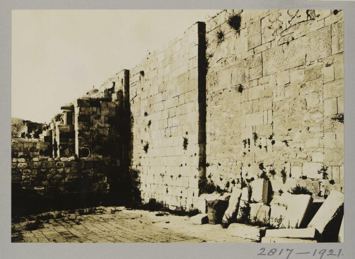 Vintage Photo of Western Wall