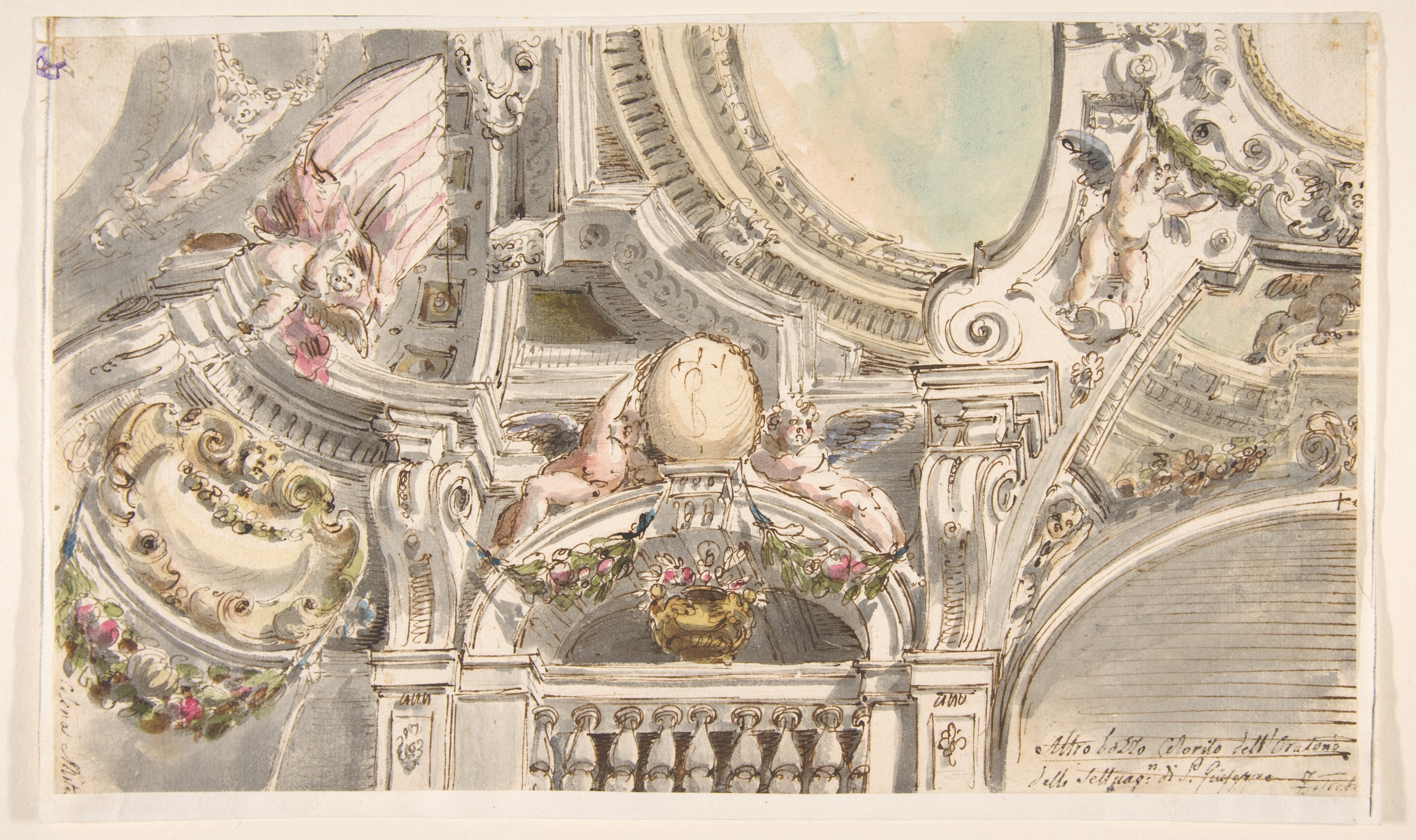 Baroque Ceiling Architectural Sketch