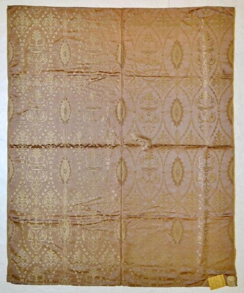 Folded Vintage Damask Textile Sample