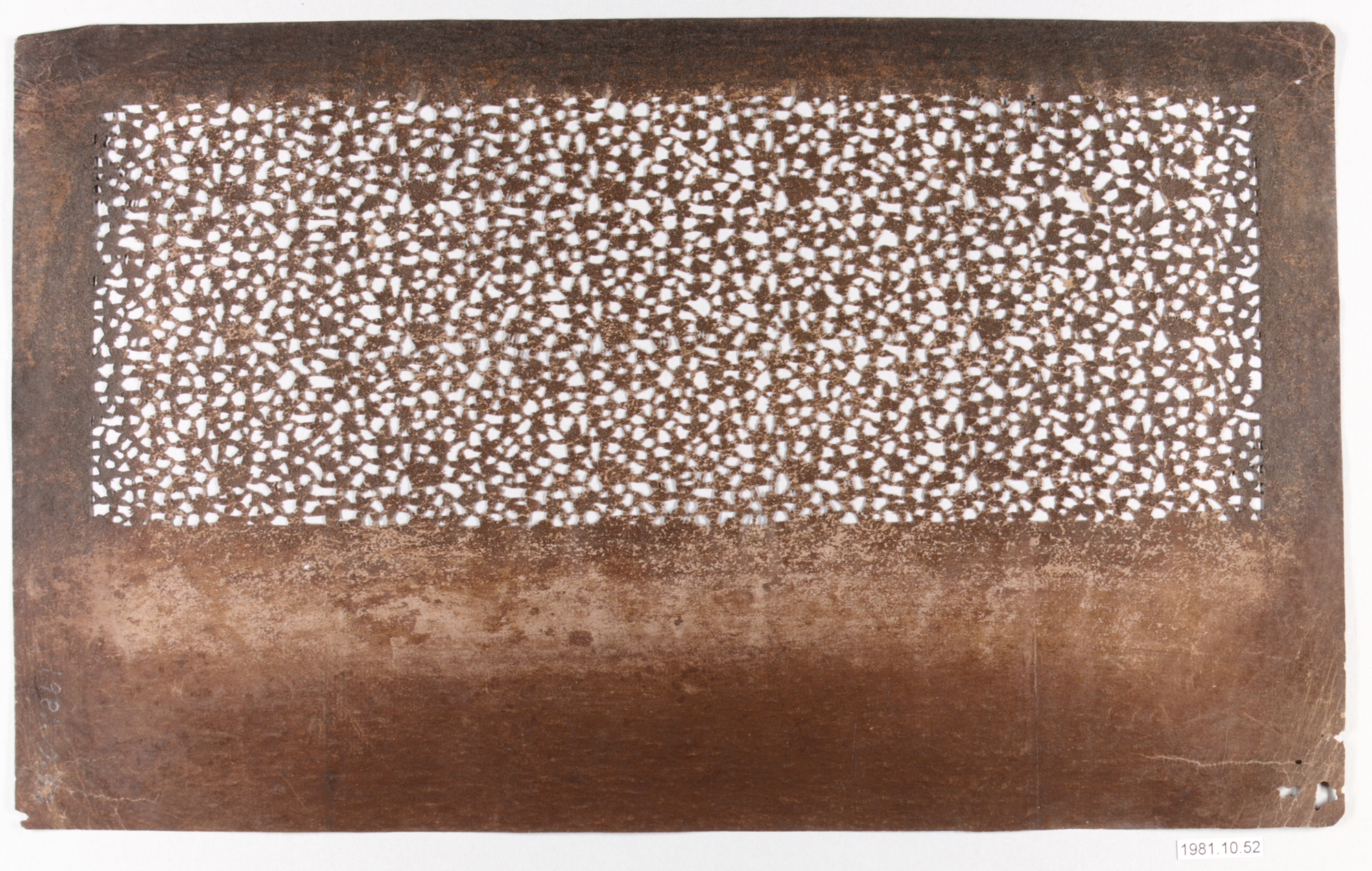 Antique Perforated Stencil Sheet
