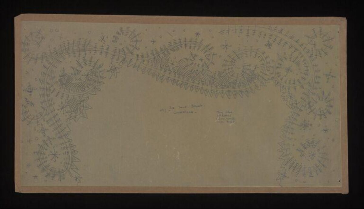 Hand-drawn Curved Tree Belt Sketch