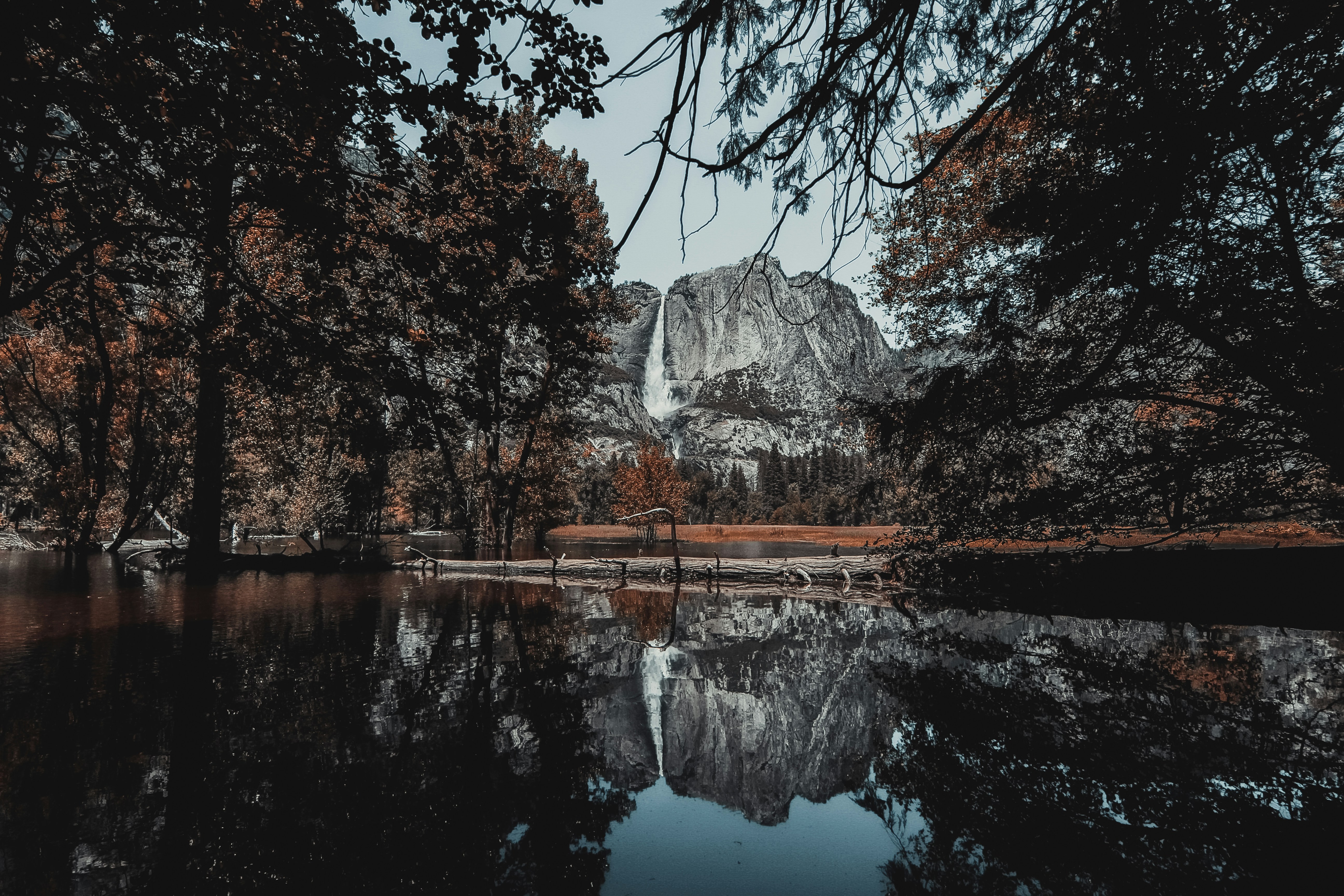 Yosemite Fall Lake Reflection
