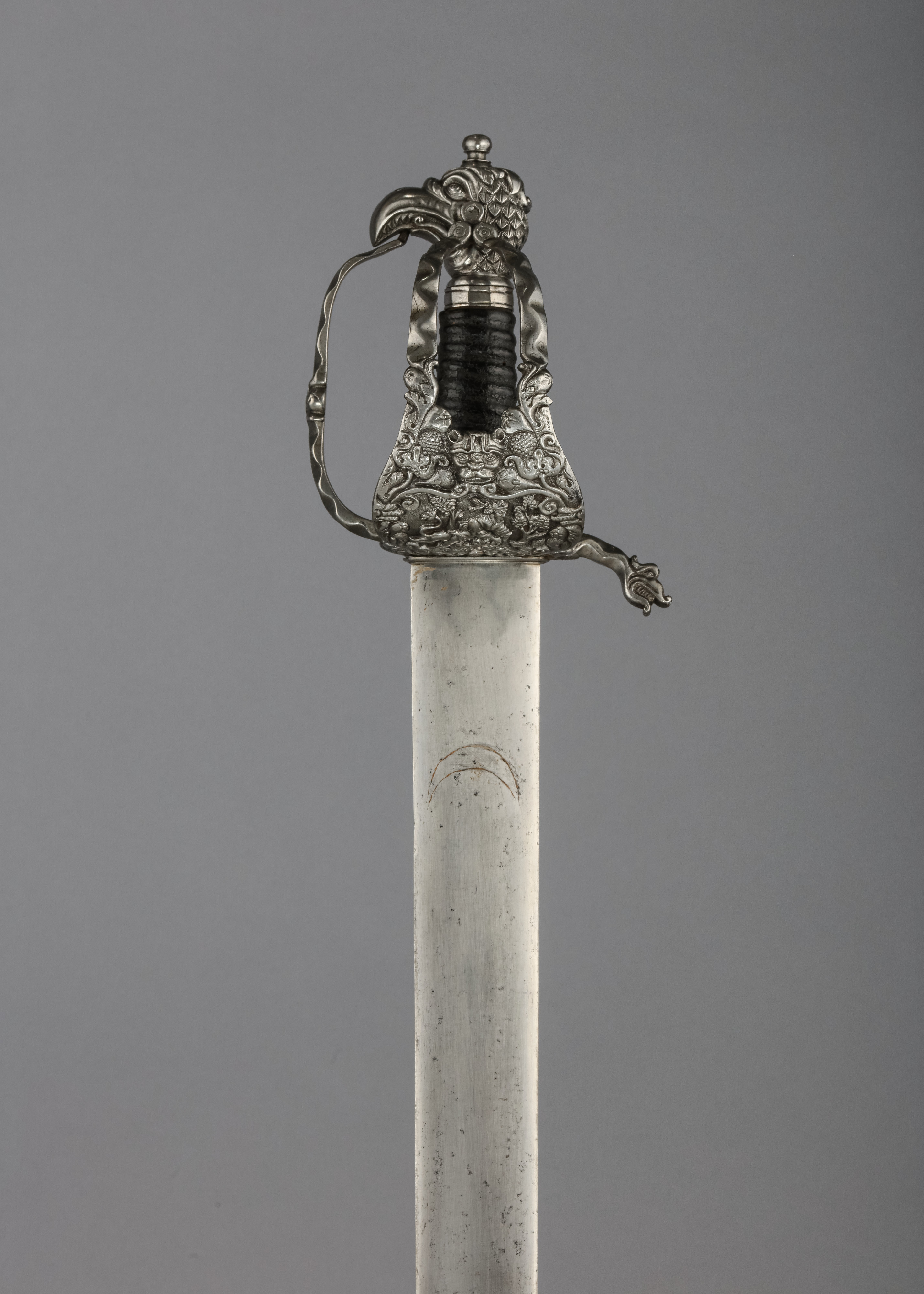 Ornate Silver Hilted Sword