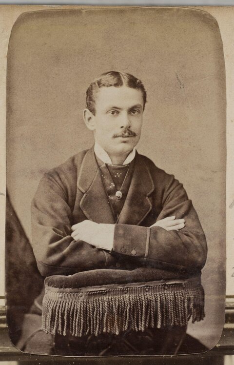 Vintage Portrait of 19th Century Man