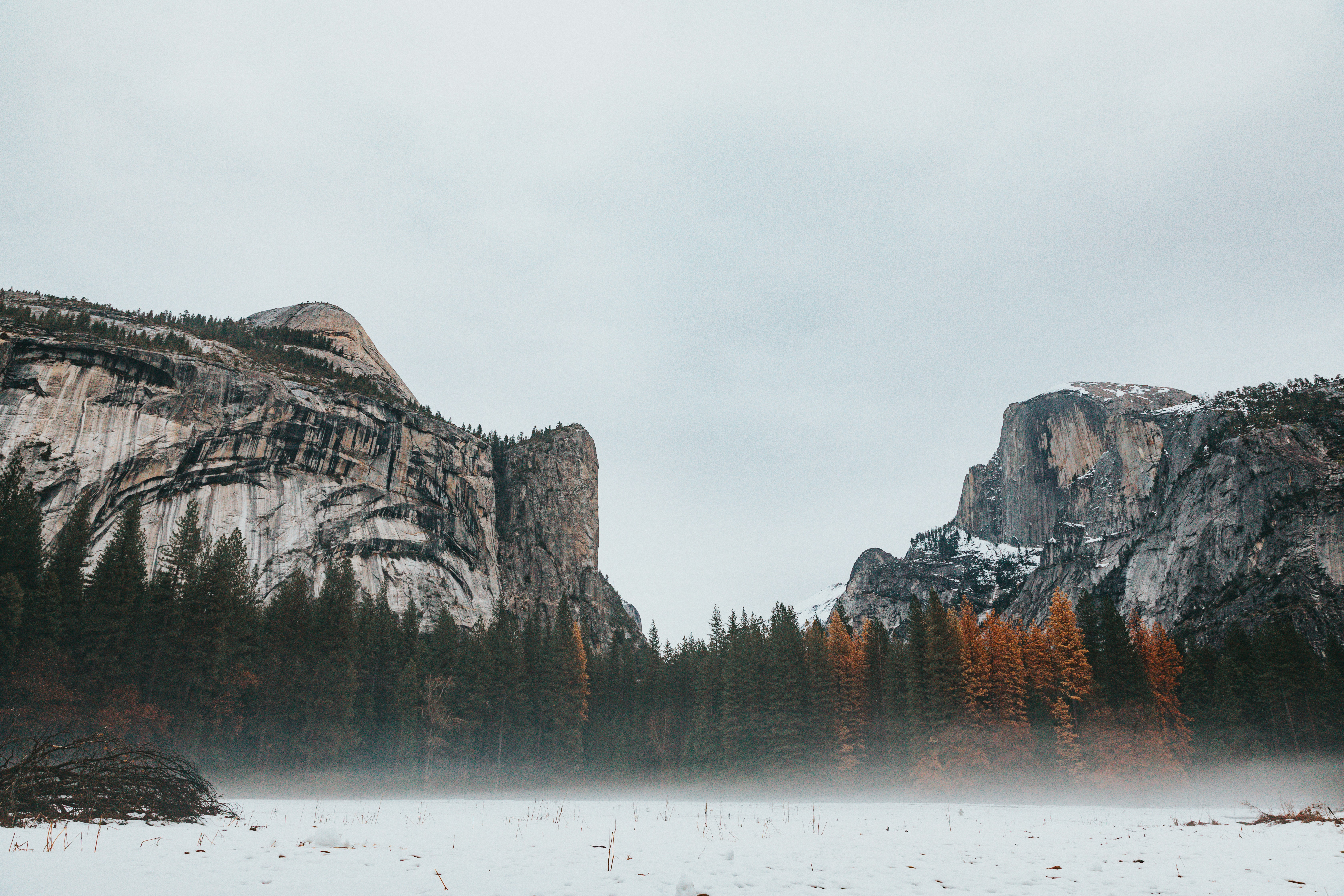 Snowy Yosemite Valley