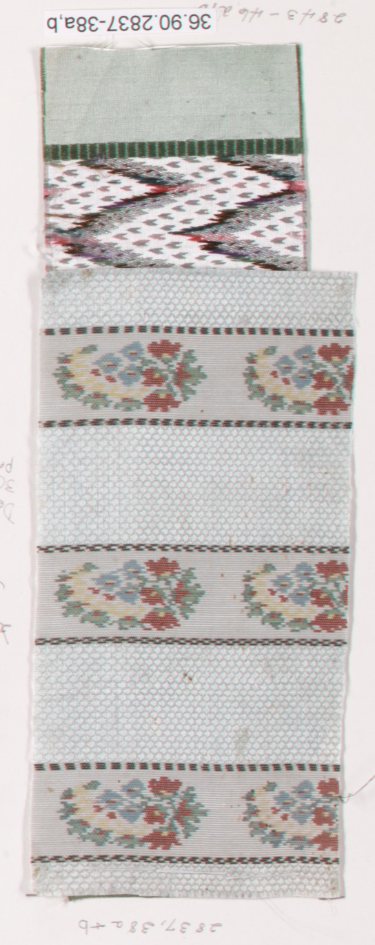 Two Vintage Textile Fabric Samples
