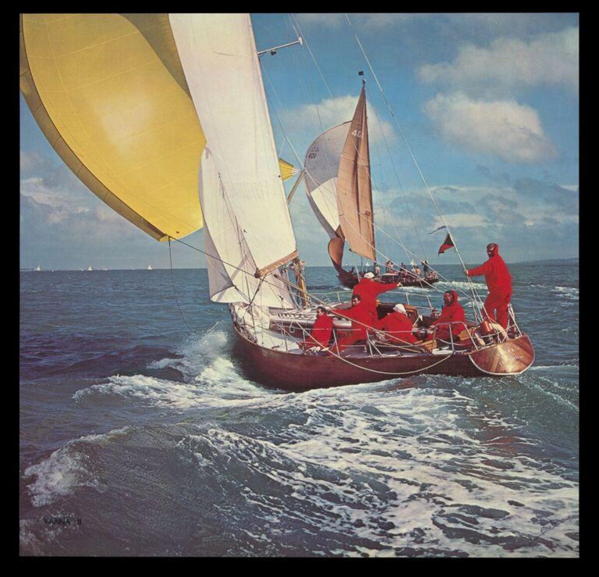 Sailing Race on Open Sea