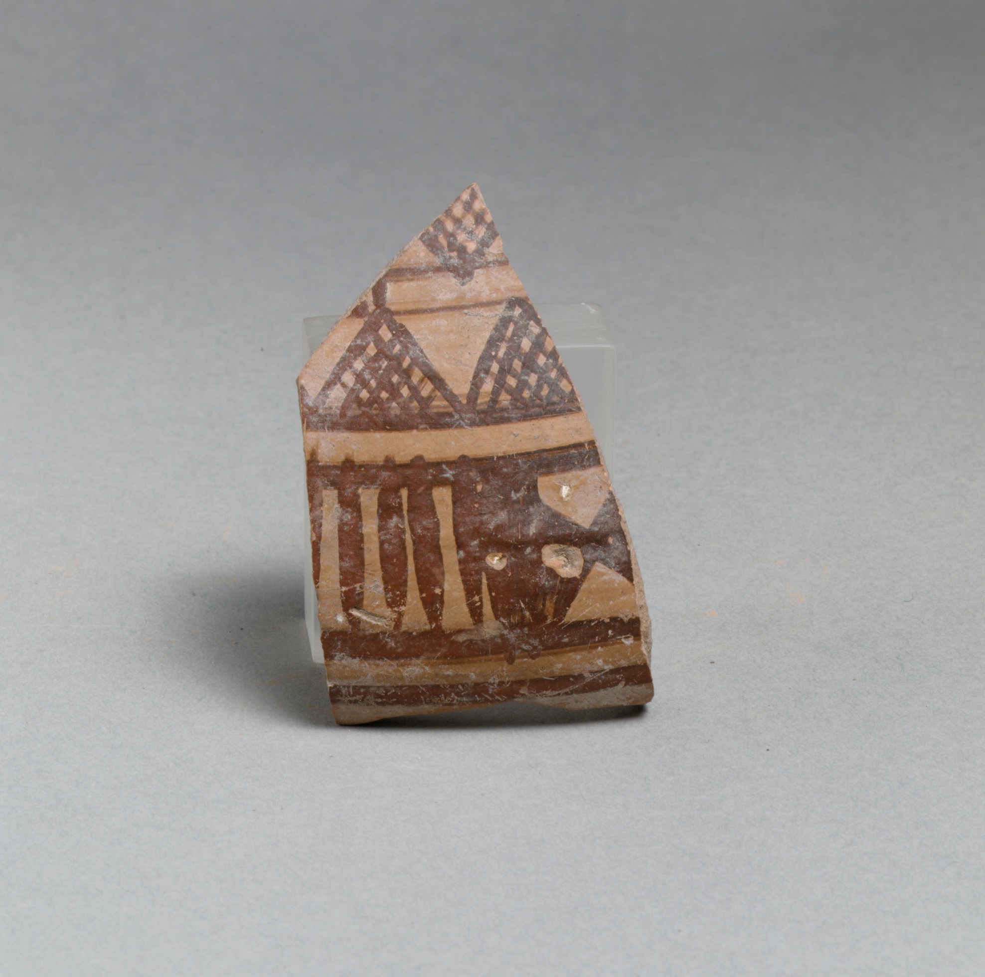 Ancient Painted Pottery Fragment