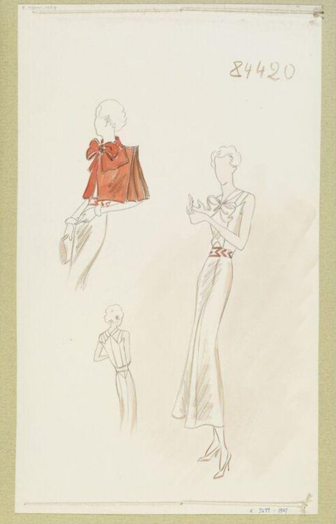Vintage Fashion Design Sketches