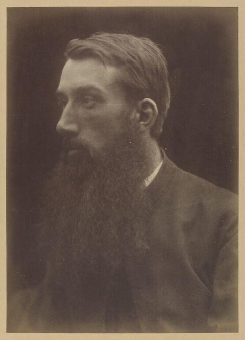 Vintage Portrait of Bearded Man