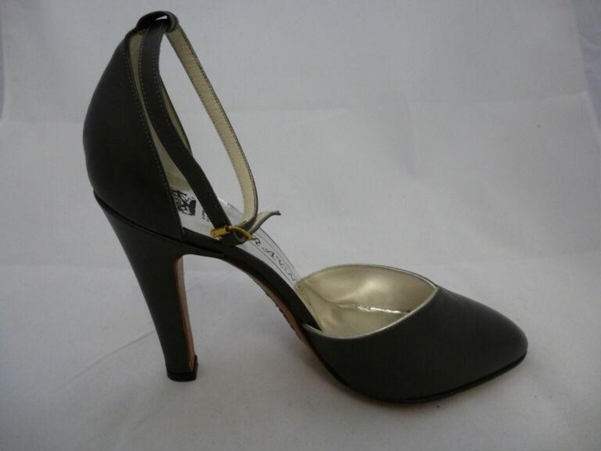 Black Slingback High Heel Shoe