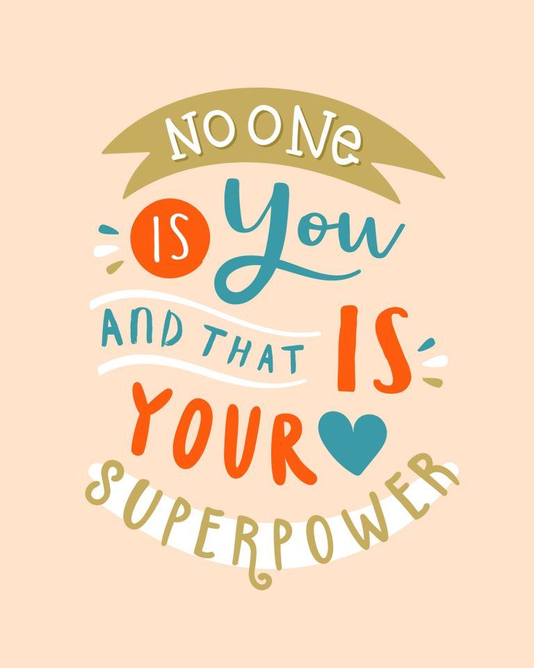 Inspirational Self-Acceptance Quote Art