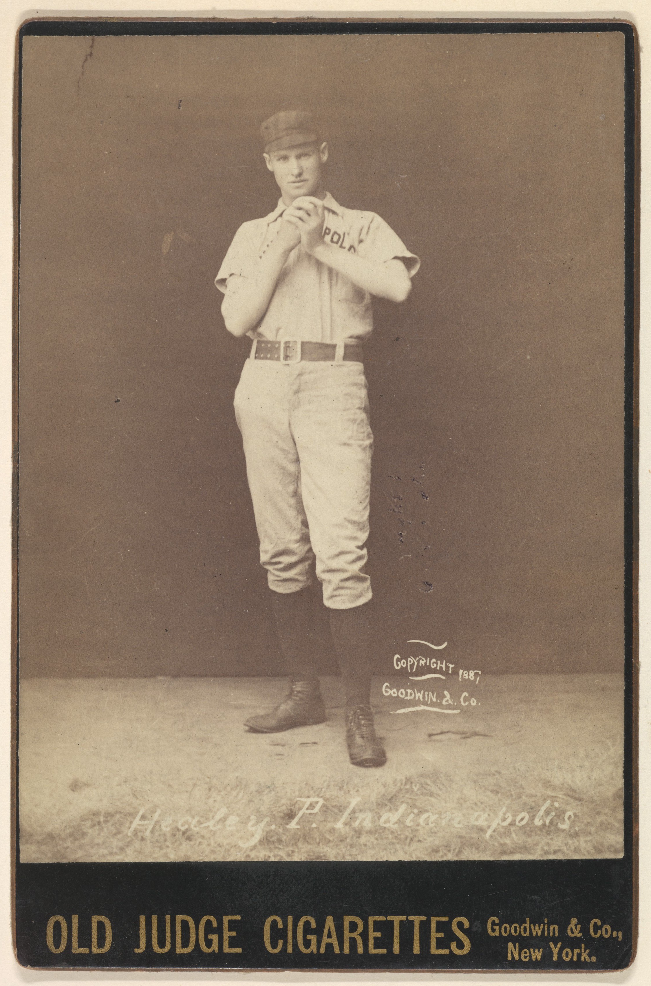 1887 Old Judge Baseball Cigarette Card