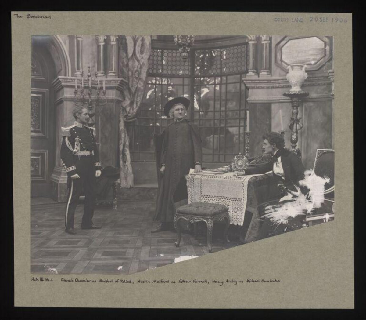 1906 The Bondsman Stage Performance
