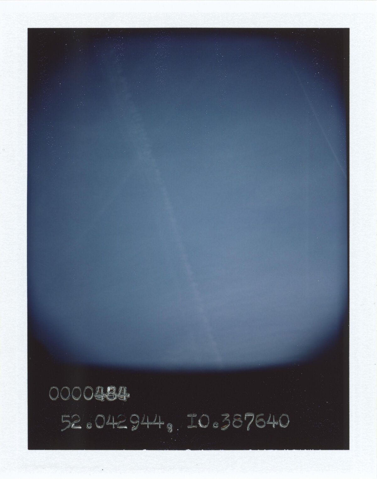Blue Sky with Aircraft Contrail