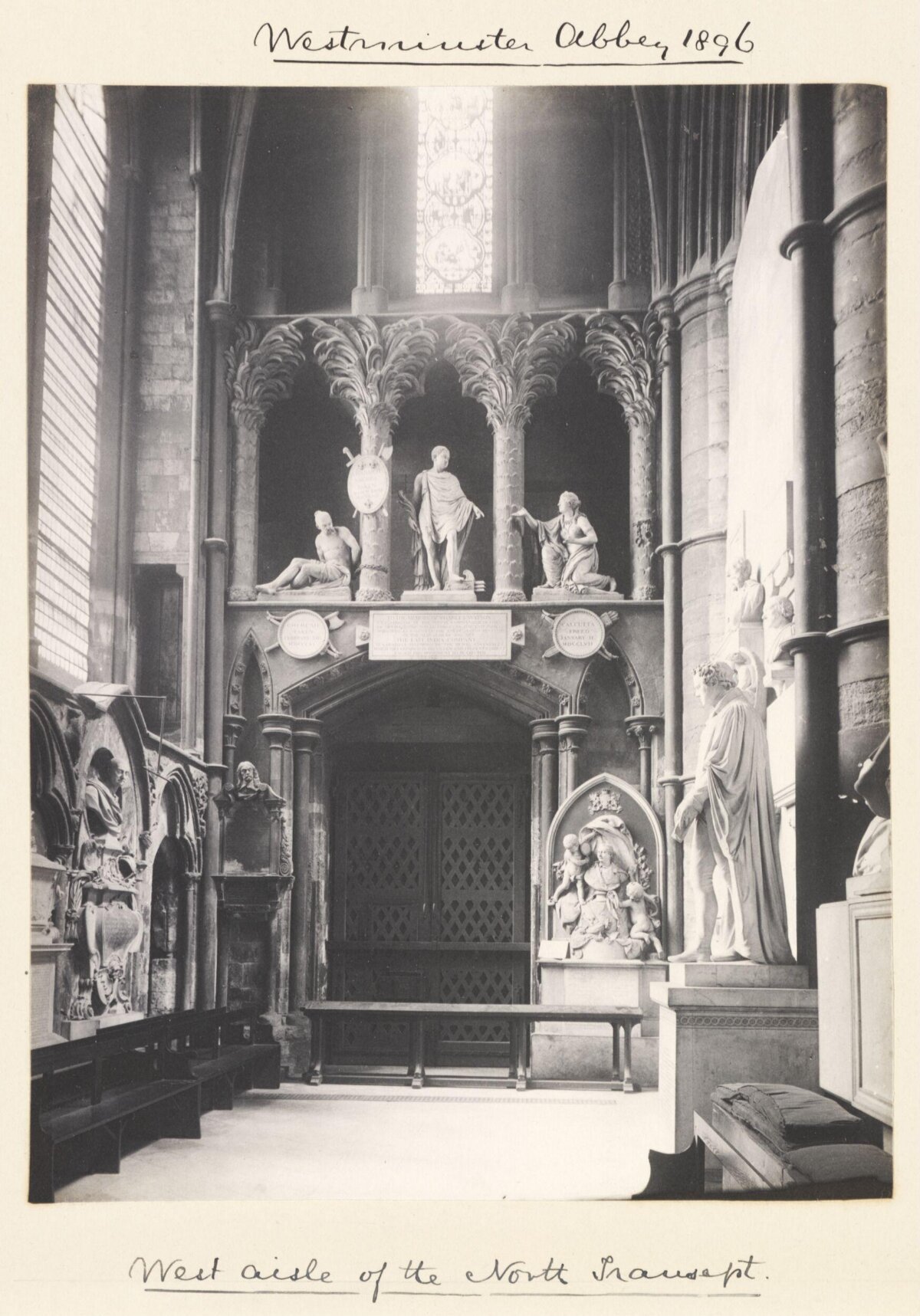 1896 Westminster Abbey North Transept Aisle