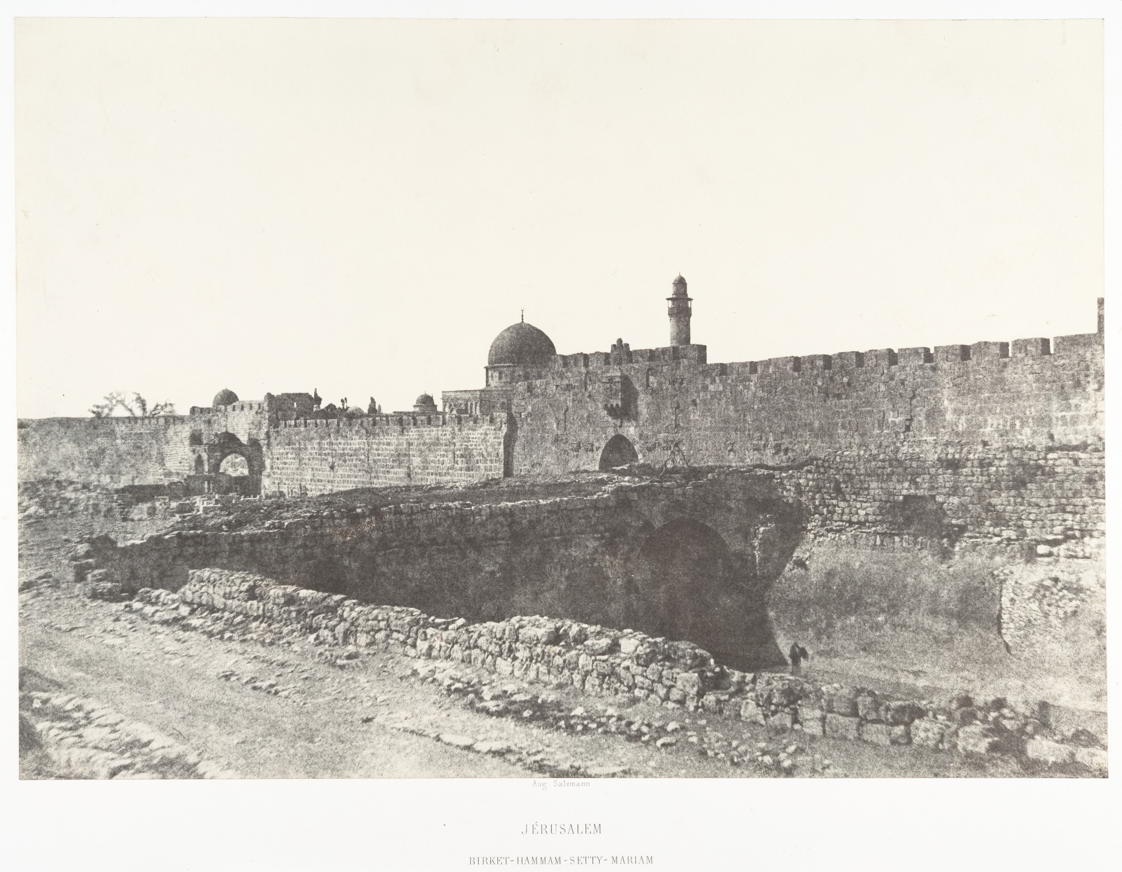 Vintage Jerusalem Old City View