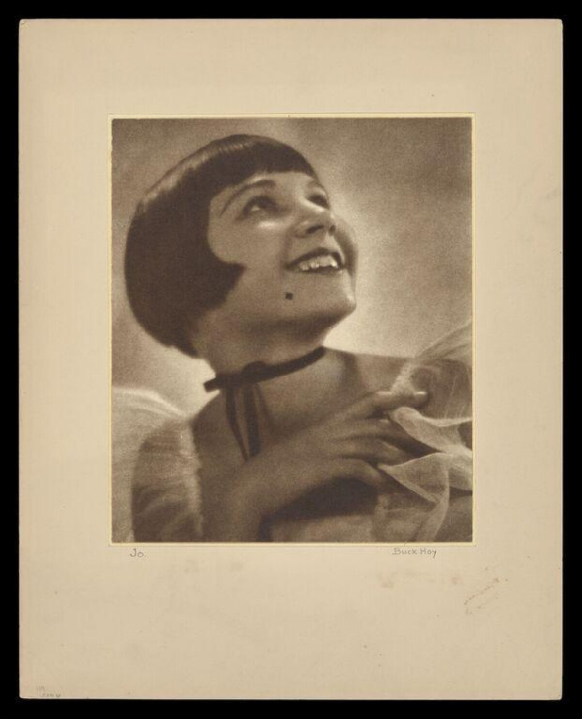 Vintage Portrait of a Smiling Woman