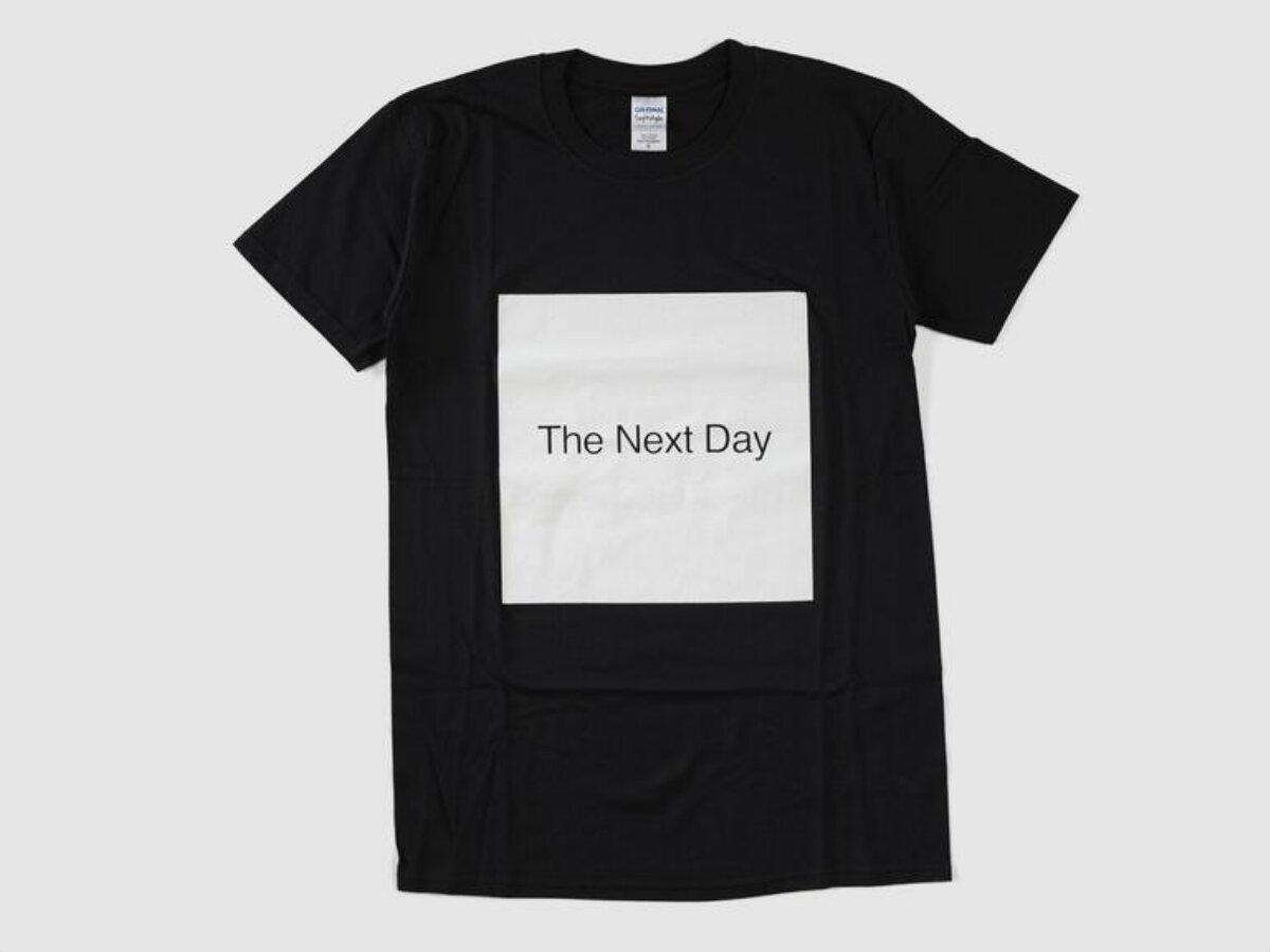 Black 'The Next Day' Printed T-shirt