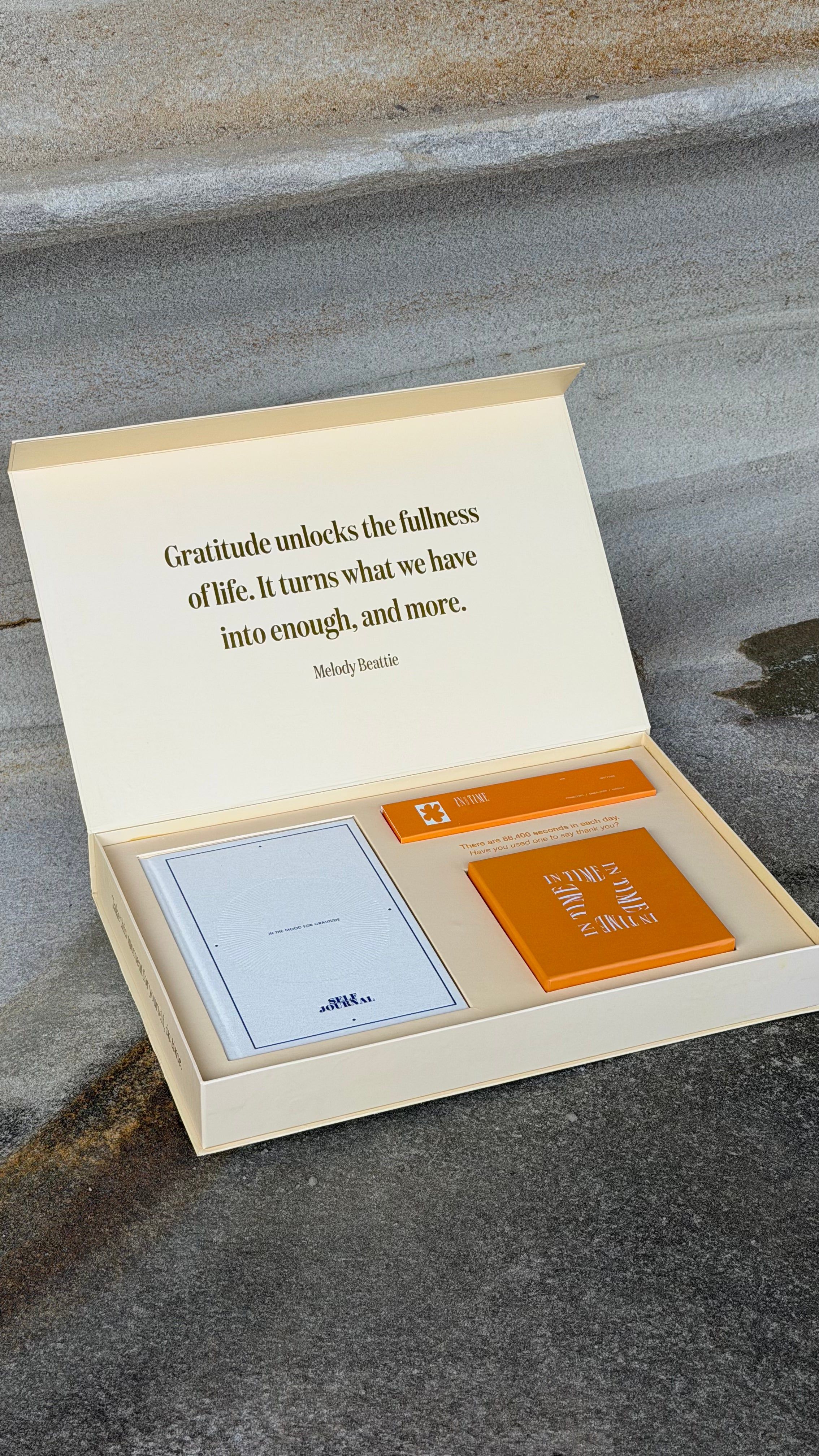 Open Gratitude Journal Gift Box Set