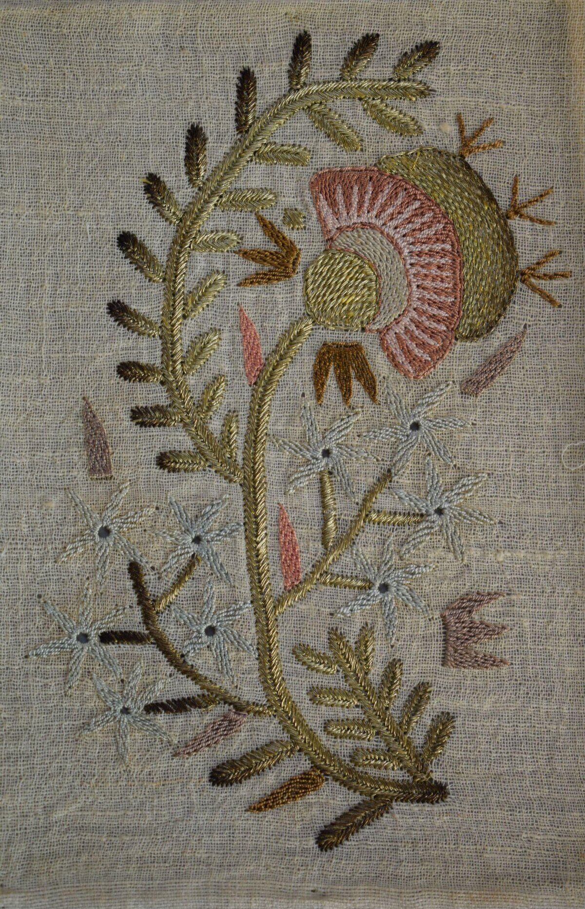 Hand Embroidered Floral Design