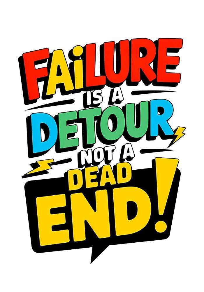 Failure Is A Detour Not A Dead End
