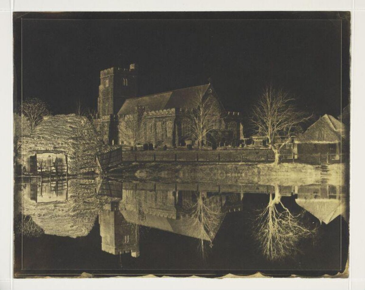 Waterside Church with Water Reflection