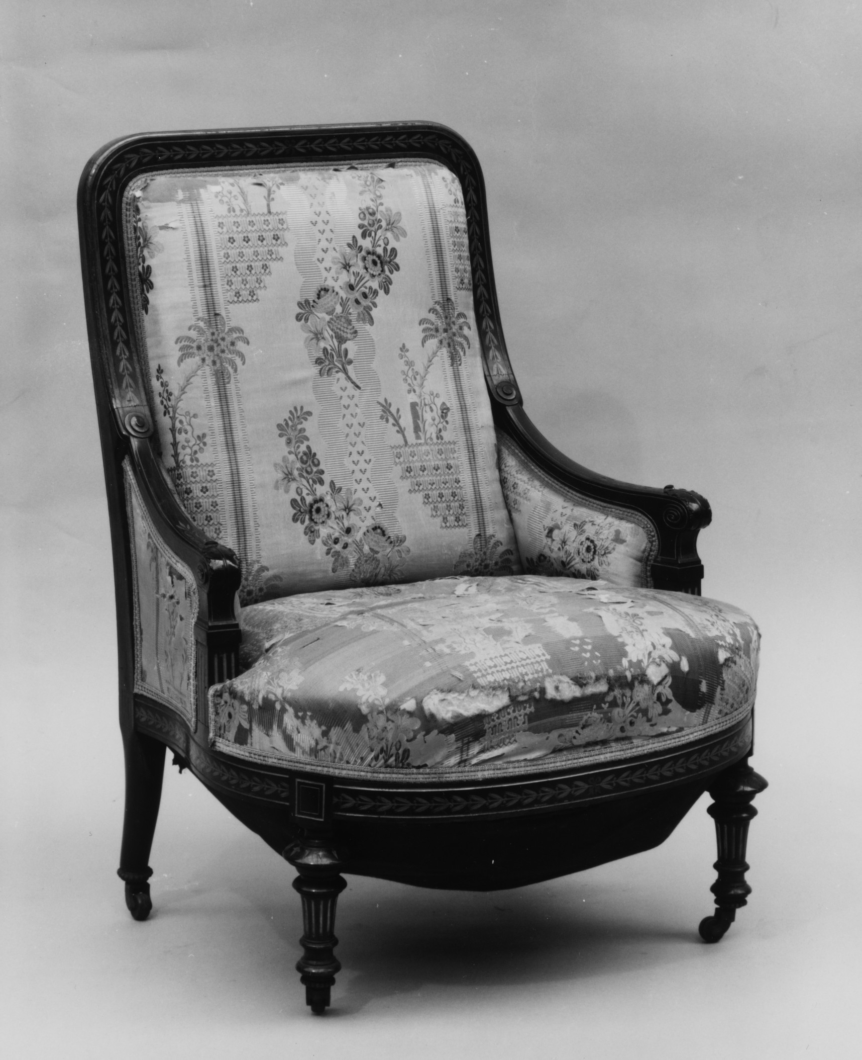 Vintage Upholstered Armchair