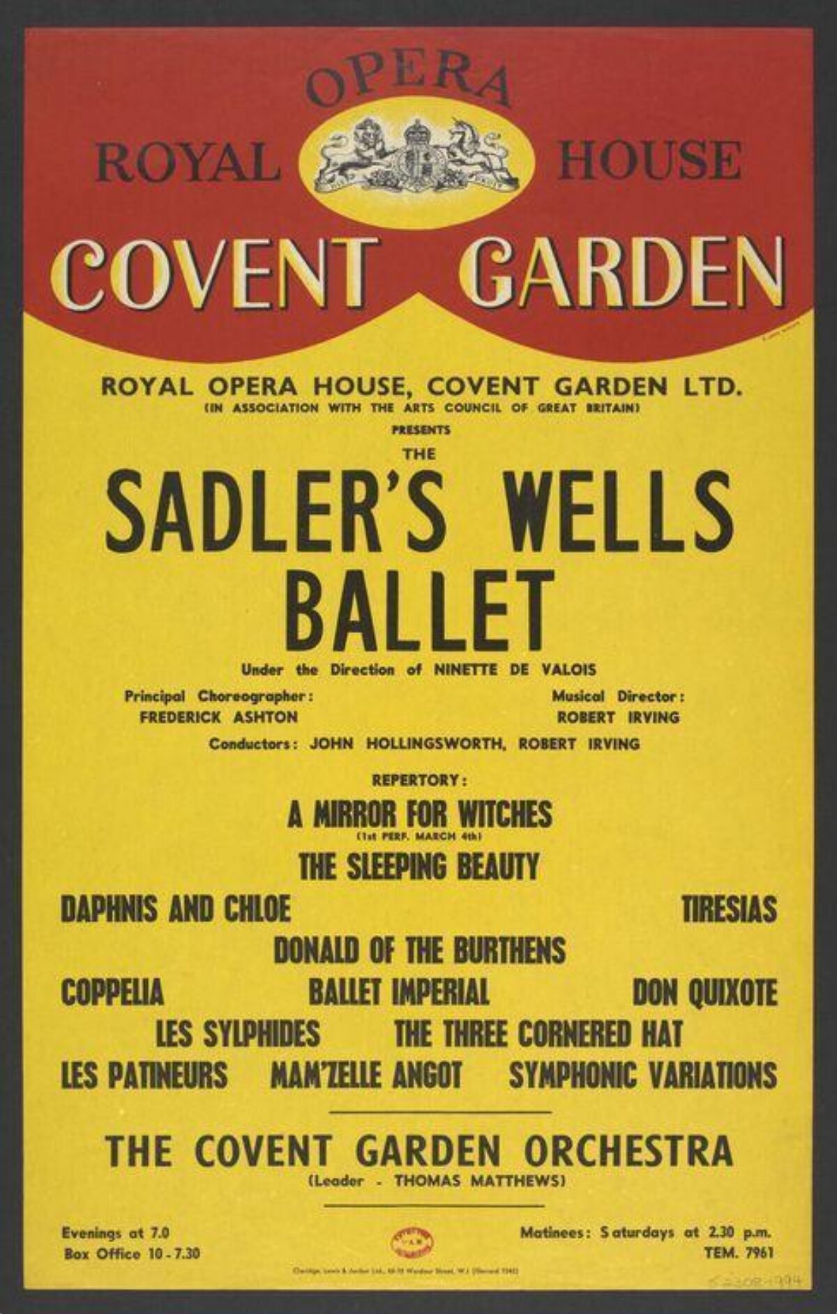 Sadler's Wells Ballet Poster