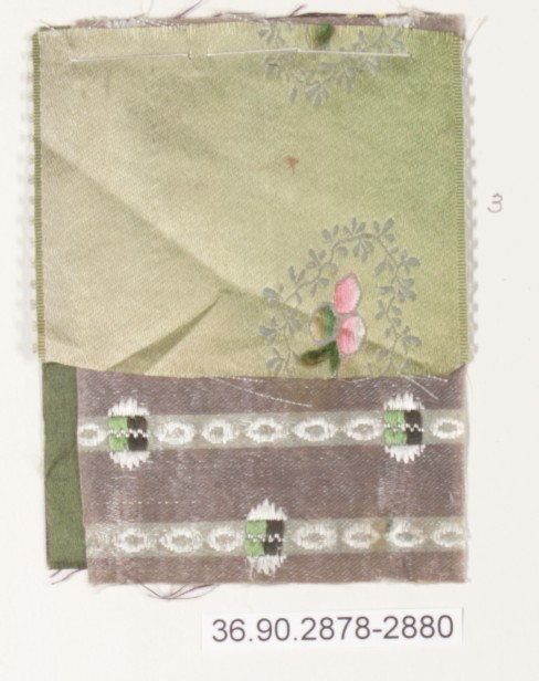 Vintage Printed Textile Fabric Swatch