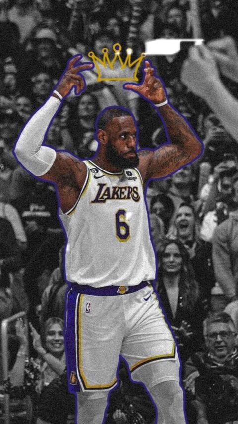 LeBron James 'The King' Lakers Art